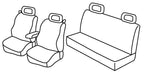 Set coprisedili Superior - Nero/Rosso - compatibile per Volkswagen New Beetle (04/99>10/11)