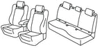 Set coprisedili Superior - Nero/Blu - compatibile per Volkswagen Polo 5p (07/21>) GTI