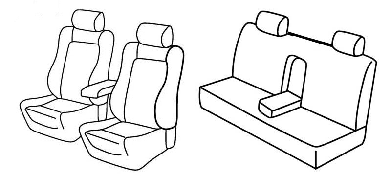 Set coprisedili Superior - Beige - compatibile per Alfa Romeo 156 4p (10/97>05/03)