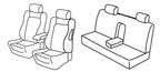 Set coprisedili Superior - Nero/Rosso - compatibile per Alfa Romeo 156 4p (06/03>12/07)