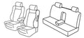 Set coprisedili Superior - Beige - compatibile per Alfa Romeo 156 4p (06/03>12/07)