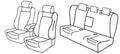 Set coprisedili Superior - Nero/Rosso - compatibile per Alfa Romeo 159 4p (08/05>09/13)