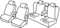 Set coprisedili Superior - Nocciola - compatibile per Audi A4 Avant (09/01>04/08)