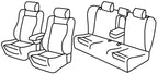 Set coprisedili Superior - Nero/Grigio - compatibile per Audi A4 Avant (09/01>04/08)