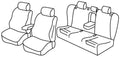 Set coprisedili Superior - Beige - compatibile per Audi A6 4p (09/04>03/11)