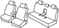 Set coprisedili Superior - Grigio/Nero - compatibile per Audi A6 4p (09/04>03/11)