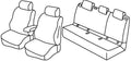 Set coprisedili Superior - Nero/Grigio - compatibile per Audi Q2 (11/16>04/26)