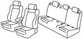 Set coprisedili Superior - Grigio/Nero - compatibile per Audi Q3 (10/11>12/18)