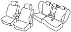 Set coprisedili Superior - Nero/Rosso - compatibile per Audi Q5 5p (03/17>12/24)