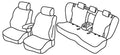 Set coprisedili Superior - Grigio/Nero - compatibile per Audi Q5 5p (03/17>12/24)