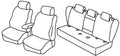 Set coprisedili Superior - Nero/Rosso - compatibile per Audi A6 4p (07/18>05/25)