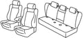 Set coprisedili Superior - Nocciola - compatibile per Audi A6 4p (07/18>05/25) Sport