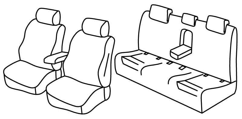 Set coprisedili Superior - Nocciola - compatibile per Audi A4 4p (11/07>10/15)
