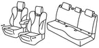 Set coprisedili Superior - Nocciola - compatibile per Audi Q4 E-Tron 5p (06/21>)