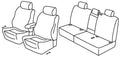 Set coprisedili Superior - Beige - compatibile per Audi Q3 (01/19>07/25)