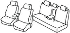 Set coprisedili Superior - Nero/Blu - compatibile per Audi Q3 (10/11>12/18)