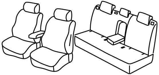 Set coprisedili Superior - Beige - compatibile per Audi Q3 (10/11>12/18)