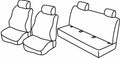 Set coprisedili Superior - Grigio/Nero - compatibile per Bmw Serie 3 (E46) (03/98>02/05)