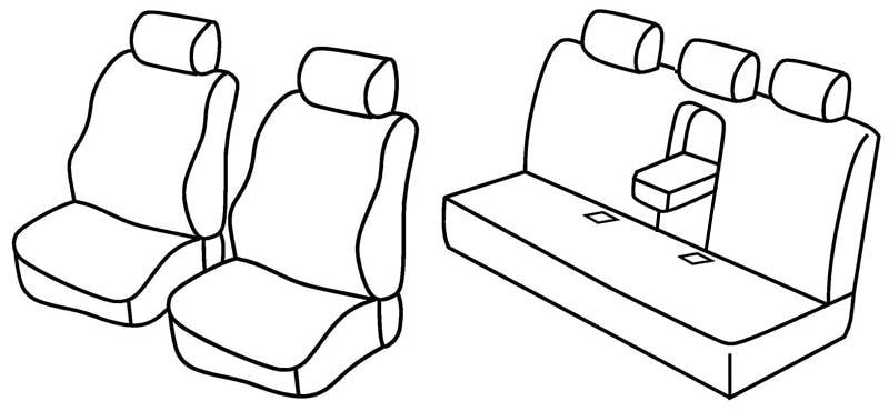 Set coprisedili Superior - Grigio/Nero - compatibile per Bmw Serie 3 (E46) (03/98>02/05)