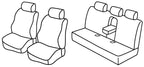 Set coprisedili Superior - Nero/Blu - compatibile per Bmw Serie 3 (E46) (03/98>02/05)