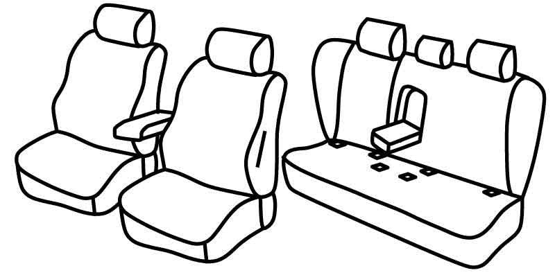 Set coprisedili Superior - Grigio/Nero - compatibile per Bmw Serie 3 (E90) (03/05>01/12)