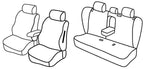 Set coprisedili Superior - Nero/Blu - compatibile per Bmw X3 (F25) (11/10>07/17)