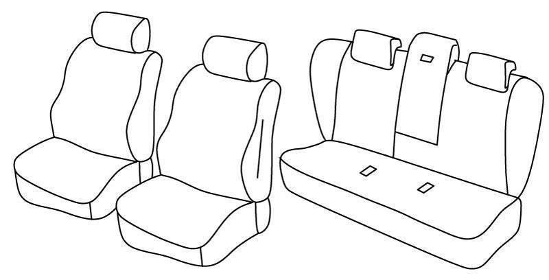 Set coprisedili Superior - Beige - compatibile per Bmw Serie 5 (E60) (07/03>12/09)