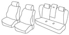 Set coprisedili Superior - Nero/Rosso - compatibile per Bmw Serie 5 (E60) (07/03>12/09)