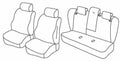Set coprisedili Superior - Grigio/Nero - compatibile per Bmw Serie 5 Touring (E61) (04/04>05/10)