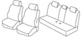 Set coprisedili Superior - Nero/Blu - compatibile per Bmw Serie 7 (E65) (E66) (11/01>09/08)
