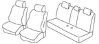 Set coprisedili Superior - Nero/Rosso - compatibile per Bmw Serie 7 (E65) (E66) (11/01>09/08)