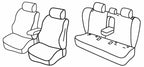 Set coprisedili Superior - Nero/Blu - compatibile per Bmw Serie 3 Touring (E91) (09/05>05/12)