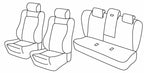 Set coprisedili Superior - Grigio/Nero - compatibile per Bmw Serie 5 (E60) (07/03>12/09)