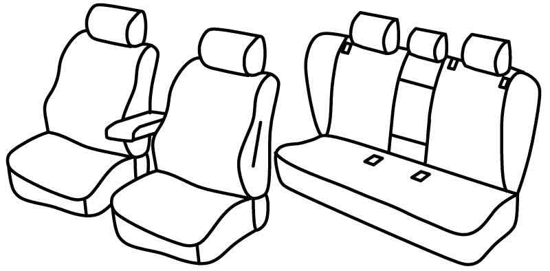 Set coprisedili Superior - Beige - compatibile per Bmw X3 (F25) (11/10>07/17)
