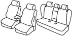 Set coprisedili Superior - Nero/Grigio - compatibile per Bmw X3 (F25) (11/10>07/17)
