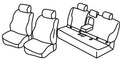 Set coprisedili Superior - Nero/Grigio - compatibile per Bmw Serie 5 (F10) (01/10>01/17)