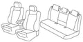 Set coprisedili Superior - Beige - compatibile per Bmw X5 (F15) (10/13>07/18)