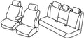 Set coprisedili Superior - Nero/Grigio - compatibile per Bmw X5 (F15) (10/13>07/18)