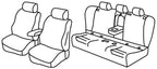 Set coprisedili Superior - Nero/Rosso - compatibile per Bmw Serie 3 Gran Turismo (F34) (04/13>12/20)