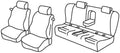 Set coprisedili Superior - Grigio/Nero - compatibile per Bmw Serie 3 Coupè (E92) (09/06>12/13)