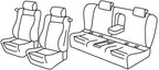 Set coprisedili Superior - Grigio/Nero - compatibile per Bmw Serie 3 Coupè (E92) (09/06>12/13)
