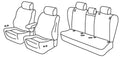 Set coprisedili Superior - Beige - compatibile per Bmw X1 (E84) (10/09>10/15)