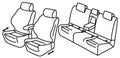 Set coprisedili Superior - Beige - compatibile per Bmw Serie 2 Gran Tourer (05/15>12/22)
