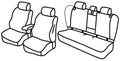 Set coprisedili Superior - Nero/Blu - compatibile per Bmw X3 (G01) (08/17>08/24)