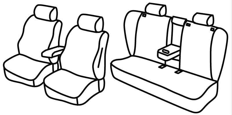 Set coprisedili Superior - Nocciola - compatibile per Bmw X4 (F26) (06/14>03/18)