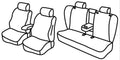 Set coprisedili Superior - Grigio/Nero - compatibile per Bmw X4 (F26) (06/14>03/18)