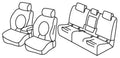Set coprisedili Superior - Nero/Grigio - compatibile per Bmw Serie 2 Active Tourer (F45) (09/14>09/21)