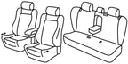 Set coprisedili Superior - Nocciola - compatibile per Bmw X3 (F25) (11/10>07/17)