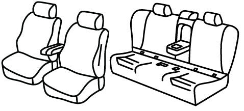 Set coprisedili Superior - Grigio/Nero - compatibile per Bmw Serie 5 (G30) (02/17>08/23)
