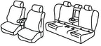 Set coprisedili Superior - Grigio/Nero - compatibile per Bmw Serie 5 (G30) (02/17>08/23)